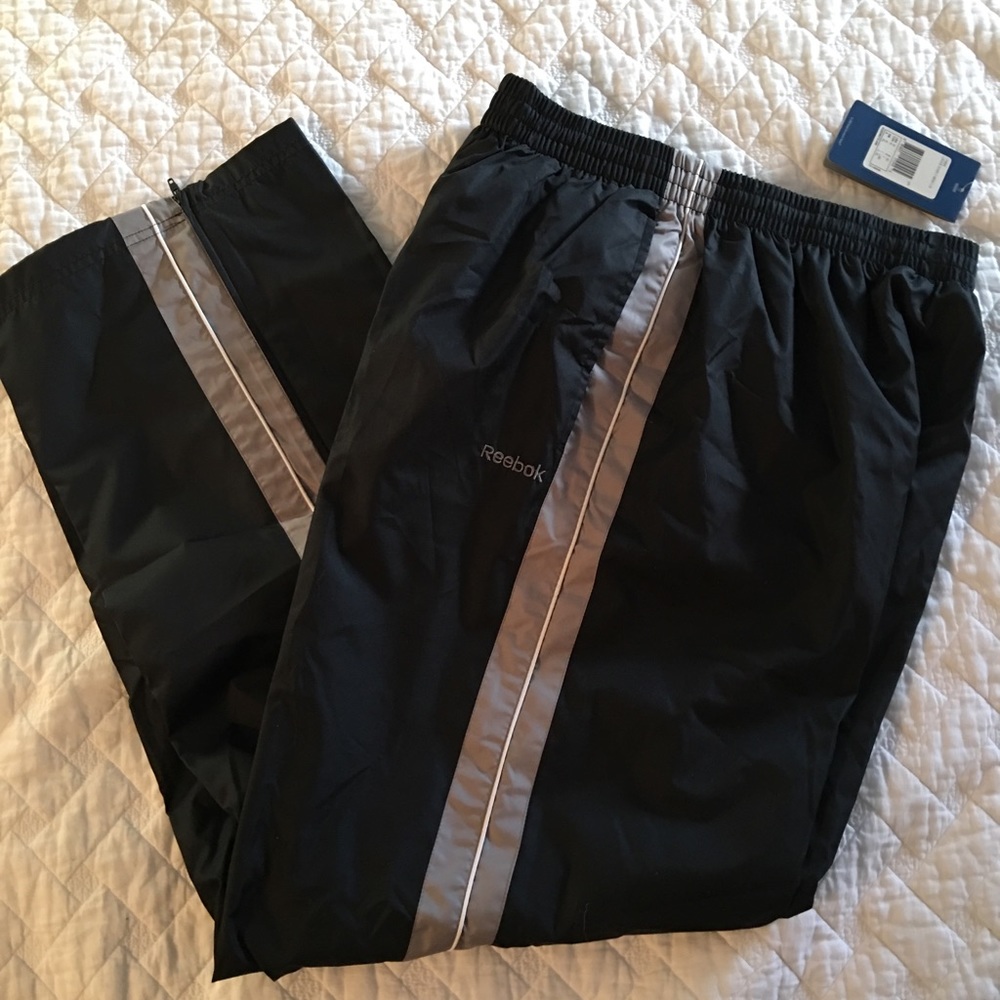 Black & gray Reebok pants - New with tags